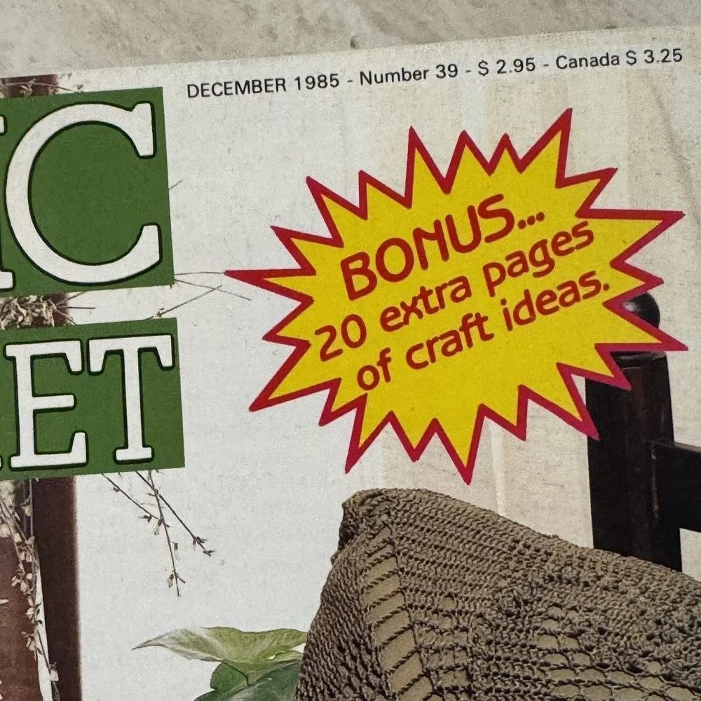Magic Crochet December 1985 Number 39 Vintage Patterns